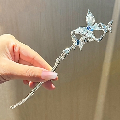 Бабочка Легированные Палочки для Волос, аксессуары для волос для женщин и девочек, бабочка, 180 мм