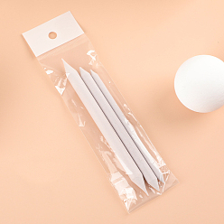 Античный Белый Блендеры для бумажного искусства, художники студент эскиз инструменты рисования, принадлежности для рисования, старинный белый, 12~15x0.6~1 см, 3 шт / комплект