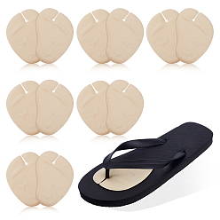 Лимонный шифон 6 Комплект из двух накладок из искусственной кожи для передней части шлепанцев, нескользящие подушечки для передней части стопы, лимонный шифон, 100x70x4 мм