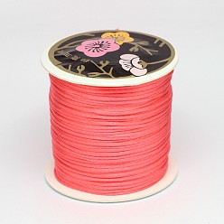 Лосось Нейлоновая нить, гремучий атласный шнур, salmon, 1.5 мм, около 114.82 ярдов (105 м) / рулон