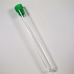 Зеленый Прозрачные запечатанные бутылки, шитье бисером вышивка крестиком трубочка для хранения игл, зелёные, 11x1 см