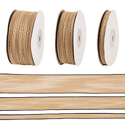 пшеница 3рулоны 3стили хлопковая лента, аксессуары для одежды, цвет пшеницы, 3/8 дюйм (10 мм), около 10.00 ярдов (9.14 м) / комплект