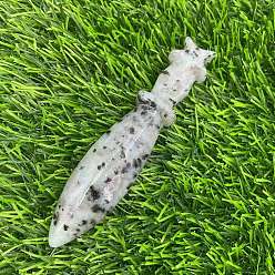 Джаспер Кунжут Резные фигурки целебного кинжала из натуральной кунжутной яшмы, Украшения из камня с энергией Рейки, 120 мм