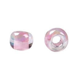 (780) Inside Color AB Crystal/Bubblegum Lined TOHO Round Seed Beads, Japanese Seed Beads, (780) Inside Color AB Crystal/Bubblegum Lined, 11/0, 2.2mm, Hole: 0.8mm, about 5555pcs/50g