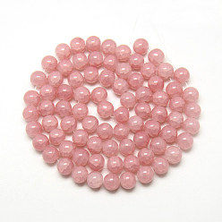 Flamingo Baking Painted Crackle Glass Bead Strands, Round, Flamingo, 4mm, Hole: 1.1~1.3mm, about 200pcs/strand, 31.4 inch