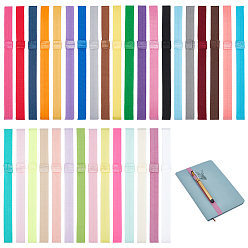 (52) Непрозрачная лаванда 34 шт. 34 цветные полиэстеровые эластичные детские мягкие повязки на голову, разноцветные, 350~370x15 мм, 1 шт / цвет