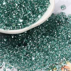 Средний Бирюзовый Выпечка краска стеклянные бусины, арахис, средне бирюзовый, 3.5~4x2~2.5x2~2.3 мм, отверстие : 0.8 мм, Около 8000 шт / фунт