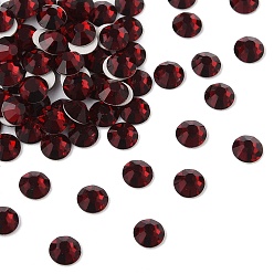 90090 Siam Preciosa® maxima crystal без горячей фиксации плоские камни, чешский хрусталь, срыв твердой мозговой оболочки, круглый(438 11 615 шатон-роза), 90090 сиам, ss 6 (1.9~2.1 мм)