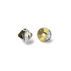 00030 262 Aurum Хрустальные бусины preciosa®, чешский хрусталь, биконус(451 69 302 рондель), 00030 262 аурум, 5 мм, отверстие : 1 мм