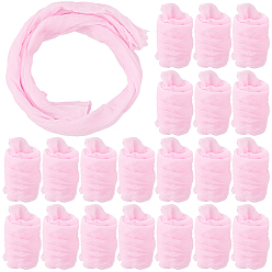 Бледно-Розовый 30шт. полиэстеровые шелковые чулки с цветочным рисунком, поделки своими руками свадебное украшение дома, розовый жемчуг, 600x50x0.5 мм