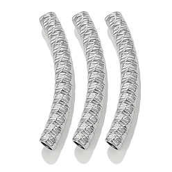 Нержавеющая Сталь Цвет 304 стальные изогнутые шарики из нержавеющей трубки, цвет нержавеющей стали, 37x5 мм, отверстие : 3 мм