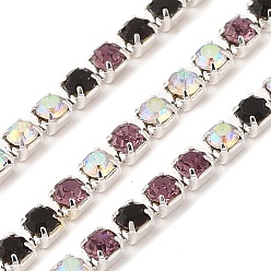 Реактивный Самолет Цепочка из стразов и железа, с катушкой, струя, 2x2x2 мм, Около 10 ярдов / рулон