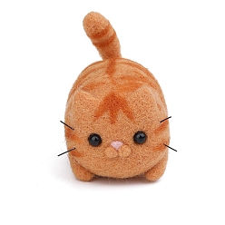 Седло Коричневый Комплект для валяния с инструкциями, 4 иглы для валяния шт., шерсть, 1 пена для валяния из ПК, наборы для валяния кошек и собак для начинающих, седло коричневый, 135x90x55 мм