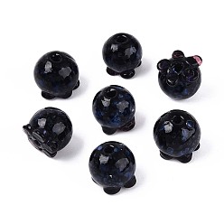 Прусский Синий Бусины лэмпворк , черника, берлинская лазурь, 9x10 мм, отверстие : 1.6 мм