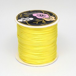 Желтый Нейлоновая нить, гремучий атласный шнур, желтые, 1.5 мм, около 114.82 ярдов (105 м) / рулон