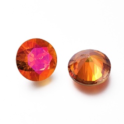 Астральный Розовый Кубического циркония указал назад кабошоны, граненый ромб, астральный розовый, 10x6 мм