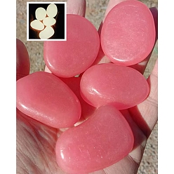 Ярко-Розовый Украшение из светящегося камня с имитацией смолы, nuggest, ярко-розовый, 45 мм