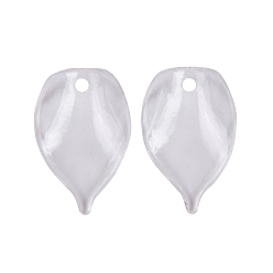 Прозрачный Прозрачные акриловые подвески, лист, прозрачные, 21x13.5x5 мм, отверстие : 1.8 мм, Около 1612 шт / 500 г