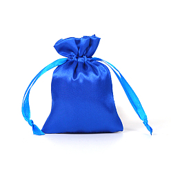 Средно-синий Парча удачи фортуна кулиска подарок благословение сумки, мешочки для хранения ювелирных изделий для упаковки конфет на свадьбу, прямоугольные, светло-синий, 15x10 см