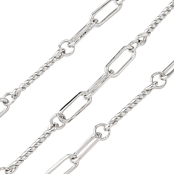 Нержавеющая Сталь Цвет 304 цепи овальные из нержавеющей стали, пайки, с катушкой, цвет нержавеющей стали, 5.5x2x0.5 mm и 10x2x1 mm