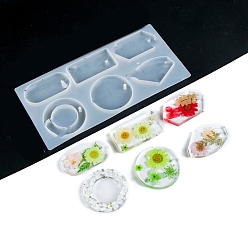 Rectangle DIY силиконовые формы кулон, формы для литья смолы, прямоугольные, 232x115x8 мм