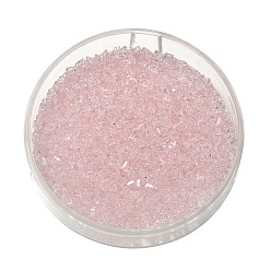 Морская Ракушка 100шт 1 набор стеклянных бусин, треугольные бусины, алмазные бусины прозрачные заостренные бусины, цвет морской раковины, 3x3x2 мм, отверстие : 0.8 мм, о 100 шт / комплект