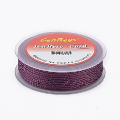Lila Geflochtenen Nylonfäden, gefärbt, lila, 2 mm, ca. 9.84 Yards (9 m)/Rolle