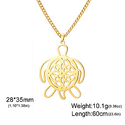 Turtle Океан 304 подвеска из нержавеющей стали, вырезанная лазером, золотые, черепаха, 23.62 дюйм (60 см)