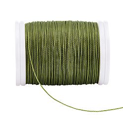 Темно-серый Вощеная полиэстеровая швейная нить, темно-серый, 0.5 мм, около 131.23 ярдов (120 м) / рулон