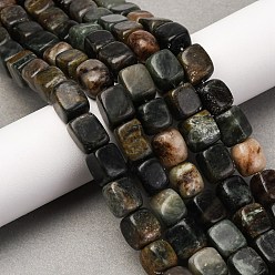 Биотит Природного биотита нитей бисера, кубоид, 7~12x8~9x8~9 мм, отверстие : 1.4 мм, около 41 шт / нитка, 14.88'' (37.8 см)