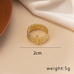 Золотой Кольца из сплава для женщин, золотые, внутренний диаметр: 20 мм