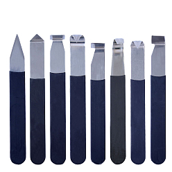 Нержавеющая Сталь Цвет Не тускнеет 201 нож для резки глины из нержавеющей стали, прямой и изогнутый кончик, для изготовления поделок из глины, цвет нержавеющей стали, 15.5x2 см, 8 шт / комплект