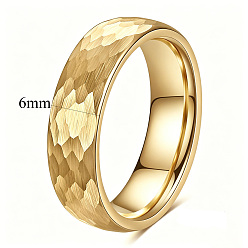 Golden 304 Stainless Steel Finger Rings, Golden, 6mm, Inner Diameter: 17mm