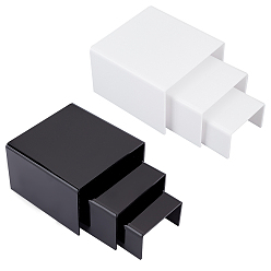 Mixed Color Acrylic Display Stand, for Shoes Display, Mixed Color, 7.5~12.5x7.05~12.7x4.3~7.8cm, 3pcs/set, 2sets/bag