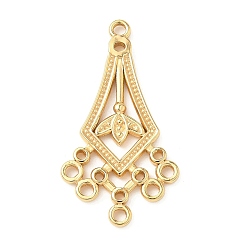 Настоящее золото 18K 304 нержавеющей стали ссылки люстра компонент, воздушный змей, реальный 18 k позолоченный, 39.5x21.5x2 мм, отверстие : 2 мм