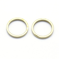 Raw(Unplated) Brass Linking Rings, Ring, Lead Free & Cadmium Free & Nickel Free, Raw(Unplated), 9x1mm, Inner Diameter: 7mm