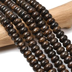 Бронзит Природные бронзитом бисер нитей, рондель, 8.5x5.5 мм, отверстие : 1 мм, около 73 шт / нитка, 15.35'' (39 см)