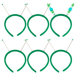 Зеленый Тканевые и пластиковые резинки для волос, аксессуары для волос для женщин и девочек, зелёные, 210x120x14 мм, внутренний диаметр: 105 мм