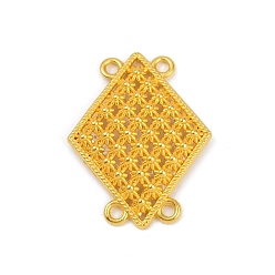 Rhombus Полые многожильные звенья из сплава, золотые, ромб, 36x28x2 мм, отверстие : 2.5 мм