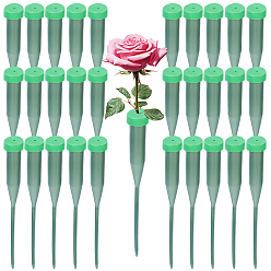 Vert Tubes à eau extensibles en plastique PE, pour les compositions florales, verte, 145x17mm, 30 pcs /sachet 