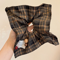 Серый Резинки для волос с узором «решетка», аксессуары для волос для женщин и девочек, серые, 200x200 мм