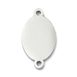 Oval 304 подвески из нержавеющей стали, зеркальная полировка, штамповка пустой метки, не тускнеет, овальные, 24.5x13.5x2 мм, отверстие : 1.8 мм