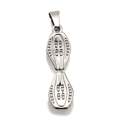 Нержавеющая Сталь Цвет 304 подвески из нержавеющей стали, очарование скейтбординга, анти-тускнение, цвет нержавеющей стали, 31x9x5 мм, отверстие : 3x7 мм