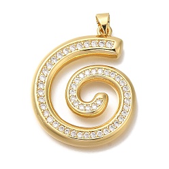 Настоящее золото 18K Стойка металлическая латунная микропрофилированная кубическая циркония подвески, без кадмия и без свинца, долговечный, вихревые, реальный 18 k позолоченный, 32x26.5x3 мм, отверстие : 5x4 мм