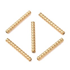 Oro 304 bolas de acero inoxidable, tubo trenzado, revestimiento de iones (ip), dorado, 16x2 mm, agujero: 0.9 mm