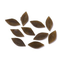Кокосово-Коричневый Лепестковая мозаичная плитка, кусочки мозаики из стеклянных листьев, для поделок своими руками украшения дома искусства, кокосового коричневый, 24.5~26x11~11.5x2.5~3 мм, около 40~41 шт / упаковка