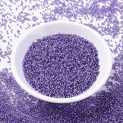 (DB1347) Окрашенный Фиолетовый с Серебряной Подкладкой Бусины miyuki delica, цилиндр, японский бисер, 11/0, (db 1347) окрашенная в серебристый цвет, 1.3x1.6 мм, Отверстие: 0.8 мм, о 2000 шт / бутылка, 10 г / бутылка
