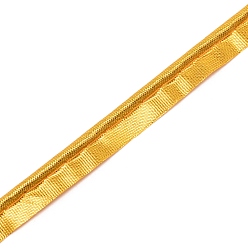 Золотистый Полиэфирная лента, плоский, золотые, 3/8 дюйм (10x1.5 мм), около 60.15 ярдов (55 м) / рулон