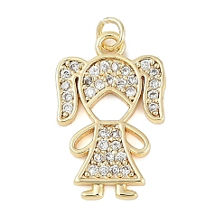 Настоящее золото 18K Стойка металлическая латунная микропрофилированная кубическая циркония подвески, без свинца и без кадмия, долговечный, девушка, с целью перехода в кольце, реальный 18 k позолоченный, 18.5x11.5x1.5 мм