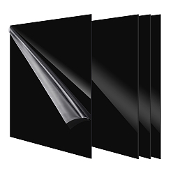Черный Акриловые листы, квадратный, чёрные, 250x250x2 мм